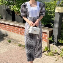 퍼니걸스 9249 레이스 퍼프 고방 롱 원피스 여성의류