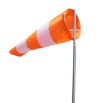 풍향계 측량 깃발 1.5m 윈드삭 풍속계 대형 풍속 바람, 방수 빨간색과 흰색