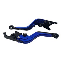 바이커즈 CBR125 폴딩레버 핸들 브레이크 6단조절 클러치레버, 블루, 1개