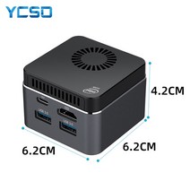 미니 pc 사무용 컴퓨터 데스크탑 초소형pc 가정용 인강용 ycsd 인텔 셀러론 n4100 쿼드 코어 6gb lpddr4 256gb 2.4g5.0g 와이파이 블루투스 4.2, 4g lpddr4 256g