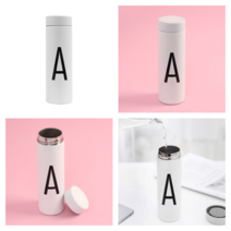 280ml 이니셜 A 무광 작은 소형 미니 텀블러 보온병 텀블러 화이트 무광텀블러 오렌지텀블러 커플텀블러 친구선물