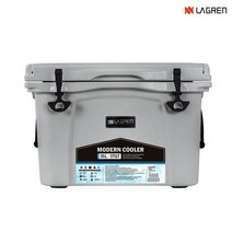 라그렌 모던 캠핑 아이스박스 하드 쿨러 낚시 휴대용 차량용 25L/35L, 라이트그레이, 35L