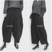 겨울 기모 똥싼바지 와이드 항아리 바지 올리졸리EN43