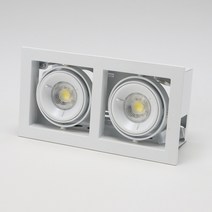 MR-16 멀티2구 COB타입예도 매입형 화이트16W 주광, 단품, 상세페이지참조