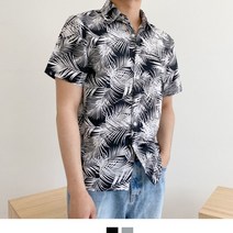 S/N_: 썸머 리프 남자 하와이안셔츠 빅사이즈 : 6B445A_FBG