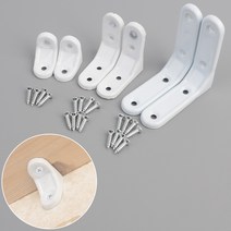 [FreeManner] DIY 선반 지탱 고정 지지대 받침대 ㄱ자 꺽쇠(2p) 보강철물 보강재 철물용품 셀프, 소