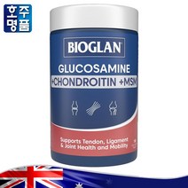호주 약국 판매 정품 콘드로이친 Bioglan Glucosamine Chondroitin + MSM 복합 영양제 180 Tablets, 180정, 1병