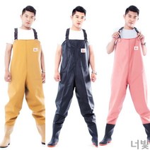 너빛 가슴장화 해루질 장비 허벅지 가슴 전신 입는 장화 갯벌옷 방수 바지 230-285, 230, 105실크핑크