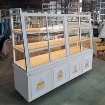 제빵 쇼케이스 진열대 유리 조명 케이크 카페, 200cmx55Wx160cm=3층화이트