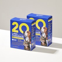 강아지유산균 루테인 프로바이오틱스20 (2박스 60포) 눈과 장건강을 한번에! 고양이 반려동물 퍼센트퍼센트
