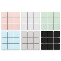 자기질 모자이크타일 벽 바닥타일 정사각 100각 1장, 2.화이트(무광)