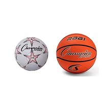 챔피언 스포츠 바이퍼 축구공, Size 4, Soccer Ball + Basketballs/ Ora