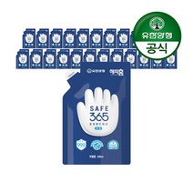 유한양행 해피홈 SAFE365 핸드워시 파우치형 리필 무향, 24개, 200ml