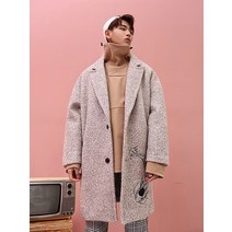 남자 간절기 롱코트 옴므 코트 C0078