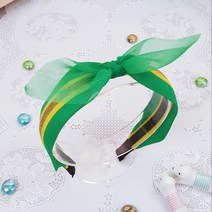 베베까꿍 유아 아동 여아 어린이 초등학생 형광 스프라이트 헤어밴드 머리띠 반다나