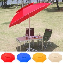 [소공원] 특대형 파라솔 240X240 그늘막받침대 팔각 이층 캠핑 야외용 피크닉 낚시 카페 테라스 꺽임형 일반형 고정 받침대 지지대, 1개, (일반형)몬스터빅파라솔 레드