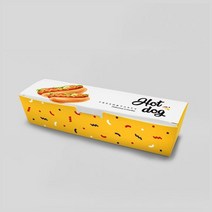 종이도시락 엔조이 파스텔 칼라 인쇄 8종 제이팩 [100ea], 핫도그도시락 100개입×1개