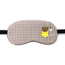 런웨이브 애니멀 찜질 수면안대 허니베어 + 냉온찜질팩, 1개입, 1개