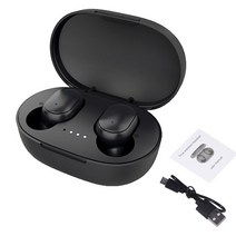 이어폰 가성비 무선 이어폰 Bluetooth-compatibleV 5.0 스포츠 헤드셋 E7S TWS 핸즈프리 휴대 전화 용, 09 Black, 09 Black