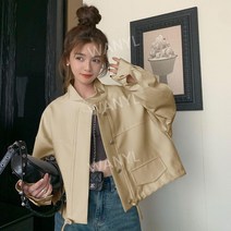 쇼트 재킷 여성용 캐주얼 트렌치 코트