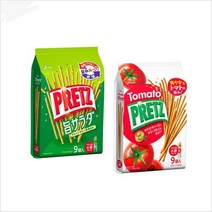 일본 글리코 프릿츠 감자스낵 봉지타입 9개들이 샐러드맛 토마토맛, 샐러드 사라다맛