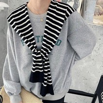 여성 외출 레이어드 스타일 단가라 숄 페이크 가디건