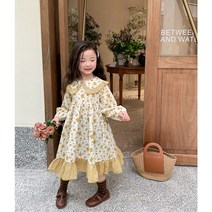 콩지키즈 여아 멜로디원피스 아동 북유럽 플라워 공주