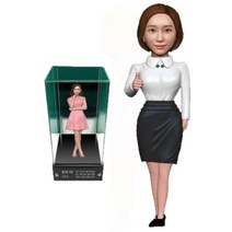 아바타피규어 주문제작 실사 여자 정장 피규어 퇴직 퇴직패 승진 승진패 트로피 감사 감사패 기념 기념패 축하 축하패 공로 공로패 선물, 5번- 여자 정장 한손 엄지척