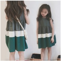 (당일출고)아이짱 초등학생 주니어 여아 그레이그린나시원피스 고학년