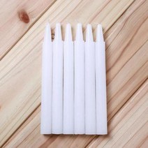 IEV270285다용도 백색 연꽃 양초 6p 일반초 밀랍 결혼식 제사초