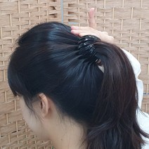 포니헤어핀 만두핀 볼륨 똥머리 올림머리 당고 블랙