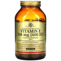 솔가 원료 비타민E 268mg 소프트젤 250정, 400IU, 250 개