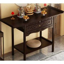 불당 불상테이블 부처님 제단 공양 스님 기도 책상, 66x 33x 100