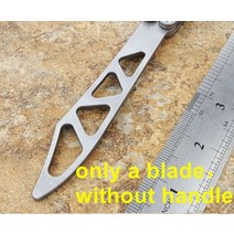 공구 Theone 버터 플라이 트레이너 나이프 BRS 알파 비스트 채널 AB 티타늄 핸들 D2 블레이드 부싱 시스템 Jilt Free-swing EDC Knives, 15 only a trainer blade