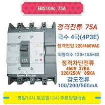 LS산전 EBS104c 75A 누전차단기 4P75A ELB ELCB EBS104b