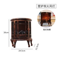 아파트화목난로 가정용 실내 신제품 USB LED 야간 벽난로 장식 숯 창 홈 인테리어 크리스마스 장면 화로, [01] one size