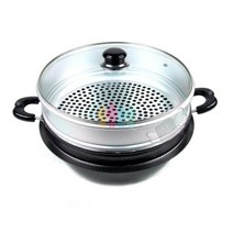 원효 다용도 시루 찜솥 30cm 냄비 찜통 주물솥 찜기