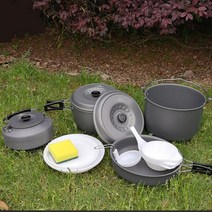캠핑입문자 8인용 가성비 경질코펠 세트 간편휴대 야영코펠 노지캠핑 캠핑코펠 캠핑후라이팬 솔캠 캠퍼