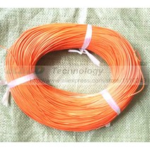 휴대용 완속케이블 전기차 충전기 가방 5 meter 슈퍼 유연한 22AWG PVC 절연 와이어 전기 LED DIY 연결 7 색 가능, 07 주황색