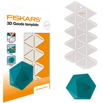 (피스카스) FISKARS 3D Paper Gem 입체 종이접기 틀 그리고 선긋기 펜, 자수정(1059566)