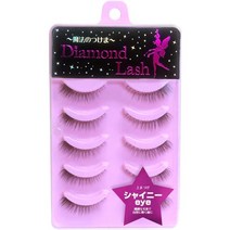일본직발송 6. 다이아몬드 러시 다이아몬드 러쉬 DIAMOND LASH 【럭셔리 EYE】5 페어(상속눈썹용) 크로스, One Size, One Color