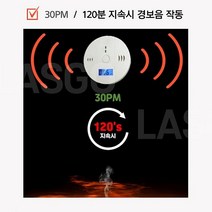 이산화탄소 일산화탄소 캠핑 가정용 가스누출 휴대용 C0 C02 농도 측정기 경보기 감지기, 일산화탄소 경보기