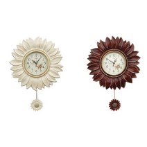 (무료배송)엔틱 해바라기 무소음 클래식 벽시계(2종) 회의실 이쁜 안방, 엔틱