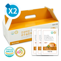 지성식품 건강미인 늙은 호박즙 60팩 100ml, 100ml 60팩