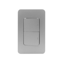 [디아트] 스위치 2구 실버, 방우 콘센트 2구