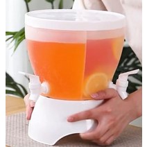 식혜디스펜서 음료수 디스펜서 냉각 수도꼭지 음료 디스펜서 포함 3.5L 차가운 주전자 용기 주스 병 물 냉, 한개옵션0