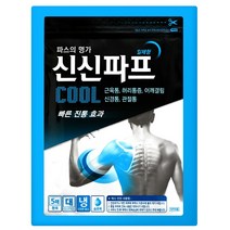 신신파스 쿨 시원하게 통증을 다스리는 가정상비약 붙이는 패치타입 파프, 5매입, 8개