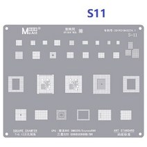 Maant 범용 BGA Reballing 스텐실 삼성 호환 CPU IC A10 S9 Exynos7870 SM5713, 09 S11