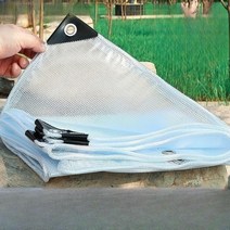 [맞춤제작]반투명 PVC 바람막이 야외 비닐천막 방수용 방풍용 소형/중형/대형 색상2가지, 반투명 화이트