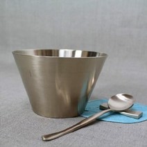 방짜 샤브용기 브이빙수볼 대 시리얼볼 요거트볼 그릇